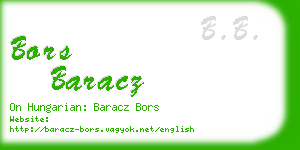 bors baracz business card